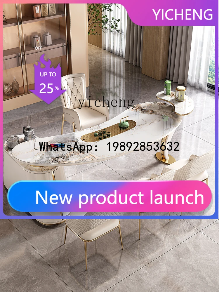 

X Tea Table casual Modern Office white Reception Tea Table and Chair Combination