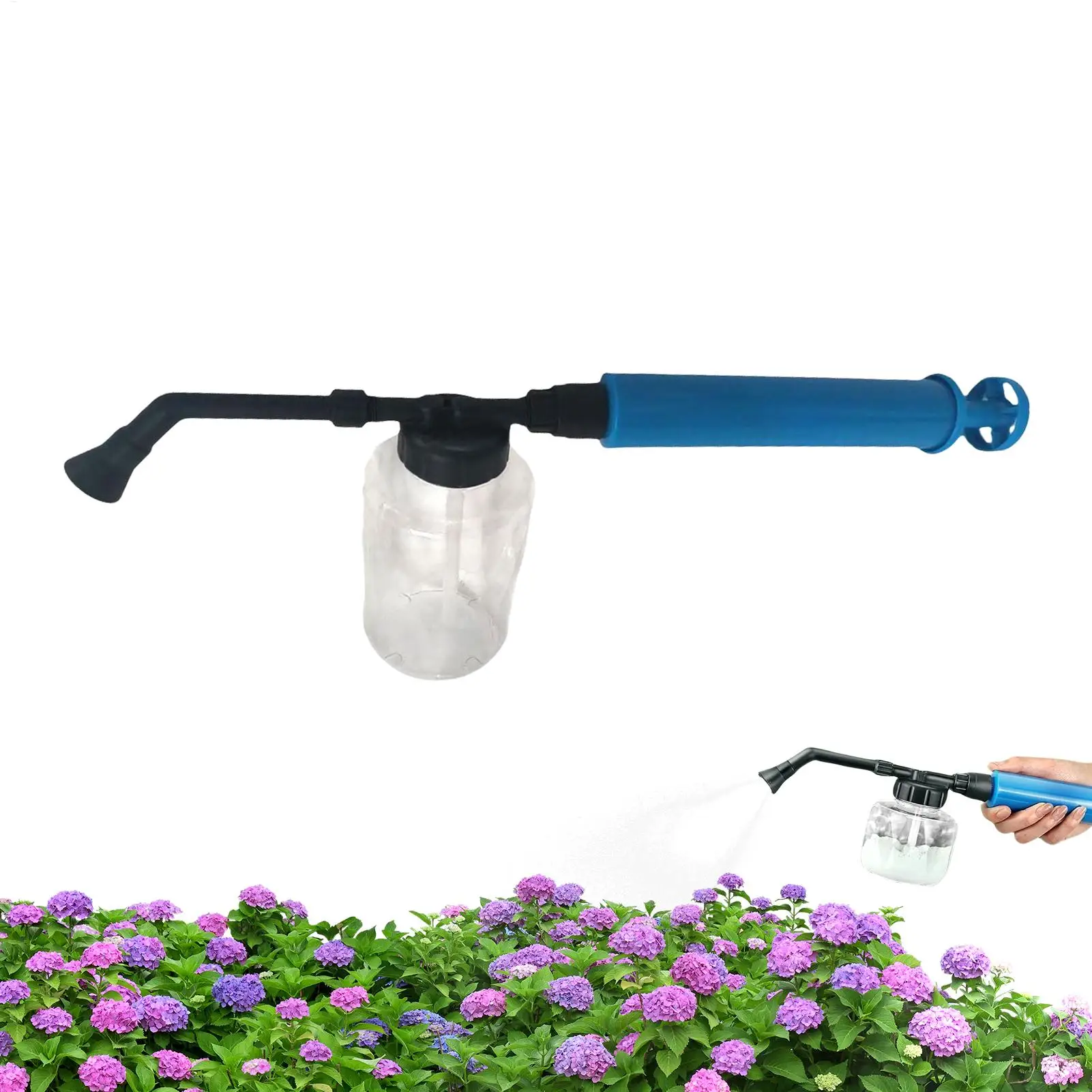 Garden Powder Dispenser Folding Lightweight Powder Duster Sprayer for Plants for Outdoor Yard Backyard Greenhouses Flowers