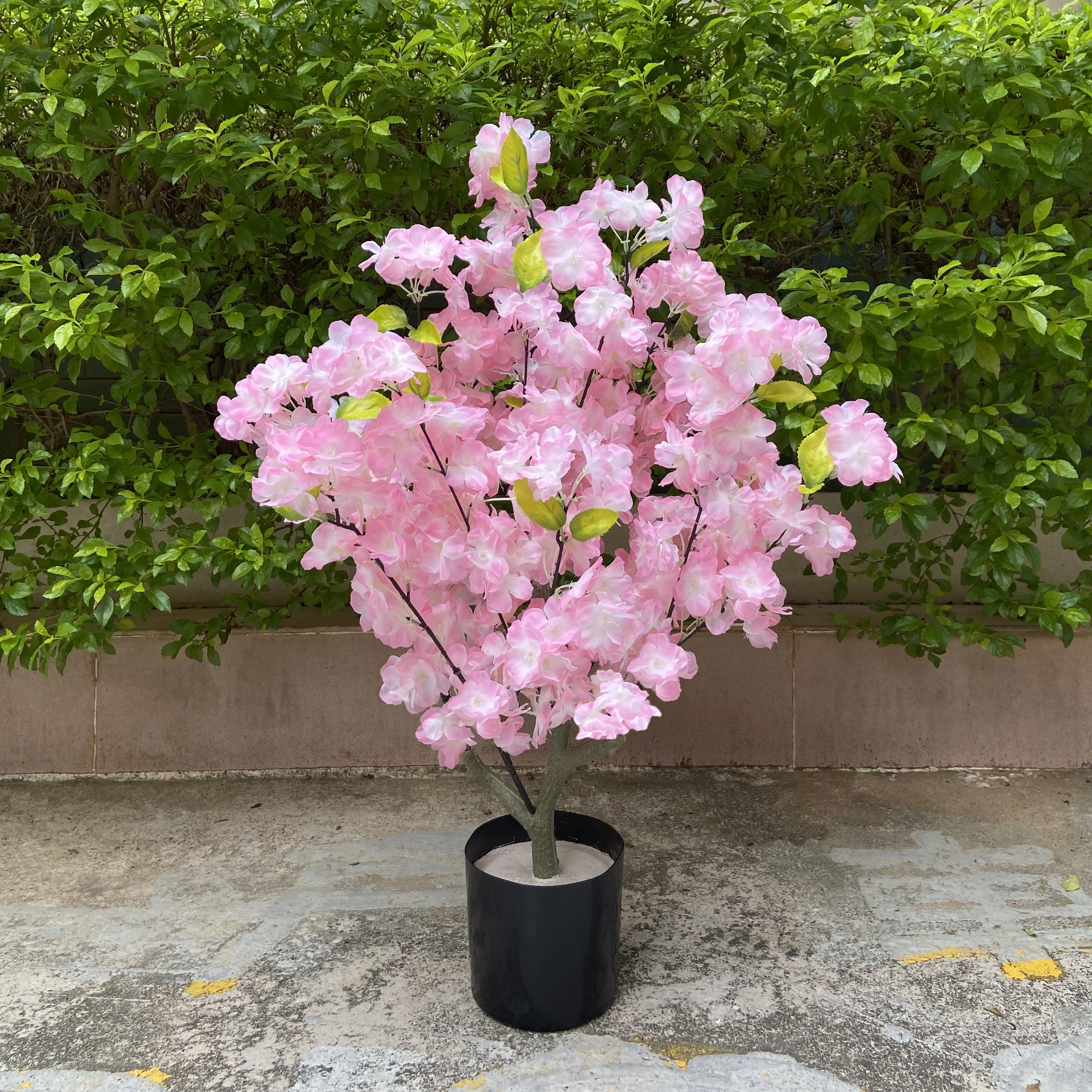 FUTUREORYY Bonsaï Artificiel Décoration Maison Plante Intérieure Simulation Arbre Cerisier Artificielle sans Entretien Pot Petit Décor Bureau Salon
