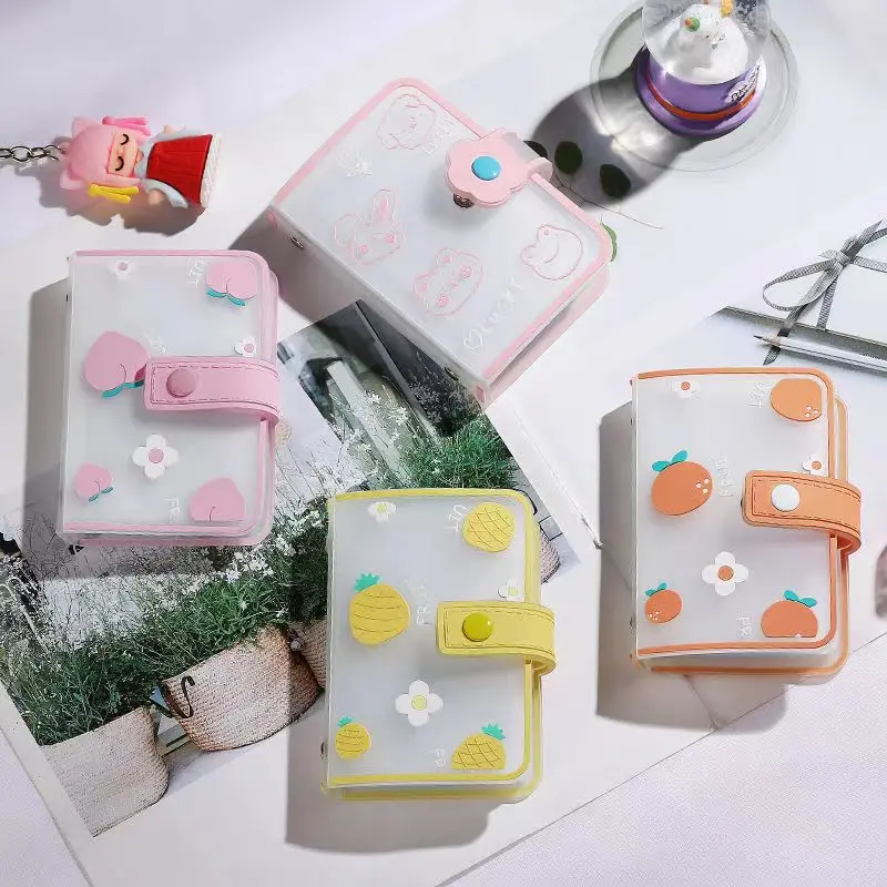 Mini Photo Album 20 Pockets 3 Inch Instax Album PVC Photocard Holder Women ID Credit Card Holder Binder