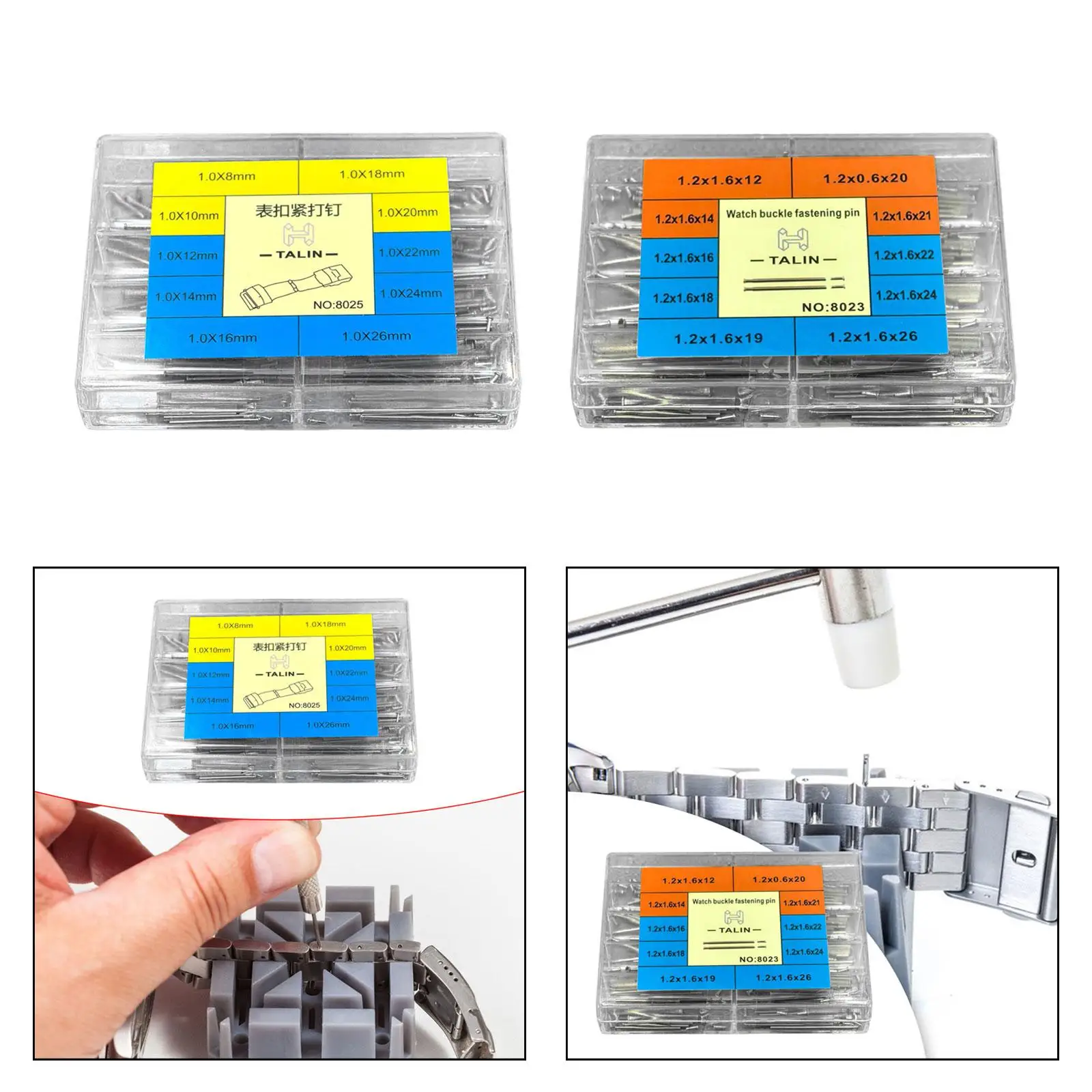 1 Kotak Batang Pegas Tali Jam Pengganti Alat Pembuat Jam Tangan Konektor Batang Aksesoris Jam Tangan Pembuatan Perhiasan Kit Alat Perbaikan Jam Tangan