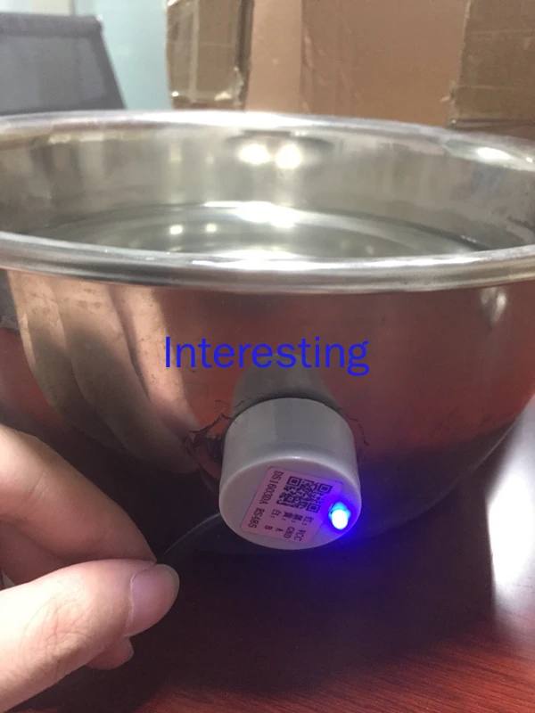 DS1603 Small Volume Ultrasonic Liquid Level Sensor Metal Container Liquid Level Non-contact Water Level Detector