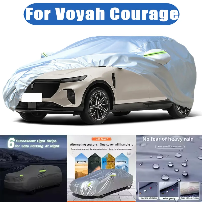 Housse de voiture en tissu Oxford, protection extérieure complète, imperméable, anti-neige, anti-poussière, protection solaire UV, protection contre le vent, pour Voyah Courage