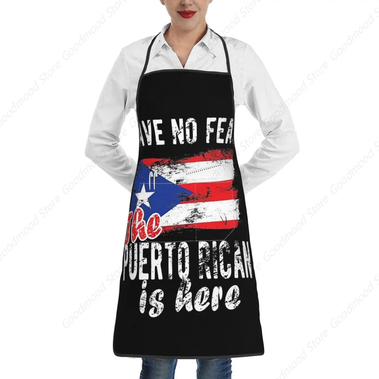 Puerto Rican Puerto Rico Flag Aaprons,Puerto Rico Aprons For Men Women With Pockets Apron Chef Adjustable For Cooking Kitchen