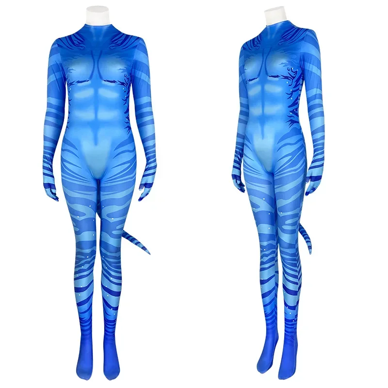 CGMGTSN-Combinaison Cosplay 3D Avatar The Way of Water Alien pour Homme et Femme, Costume de Batterie Trempé, Combinaisons Zentai, Costume de ixd'Halloween