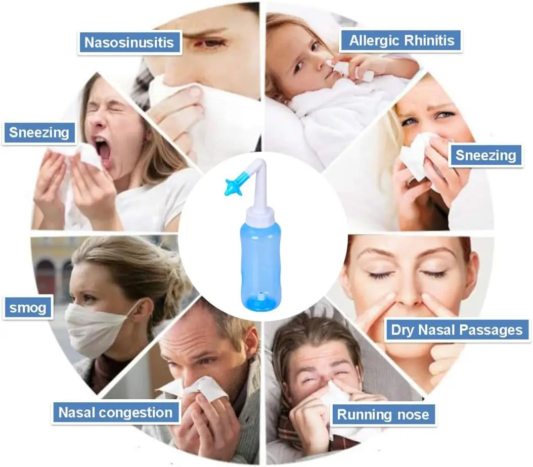 300ml 500ml nasal irrigator Waterpulse nasal wash cleaner Rinse bottle Adults nose Neti Pot Avoid Allergic Rhinitis Sinusitis