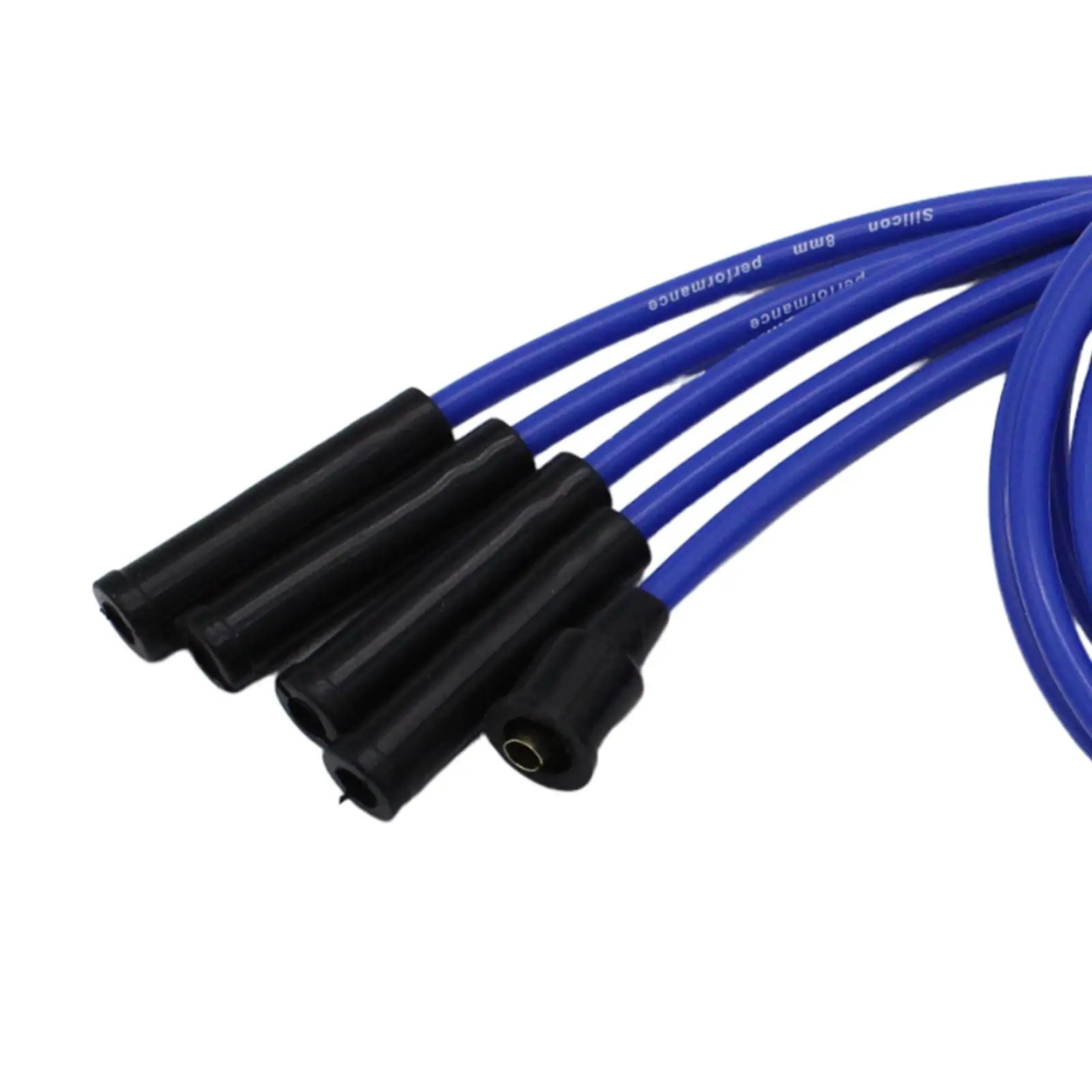 

Premium 8mm Spiral Core Spark Plug Wire Set Silicone Metal Ignition Cables Auto Accessories for Chevrolet Spark LT