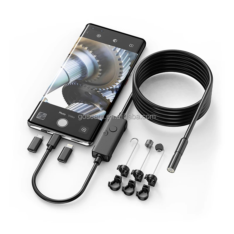 hit productWiFi Waterproof Customizable Mini Videoscope Borescope Night Vision Analog CMOS NVR H.265 1-Year Indoor Outdoor Analo