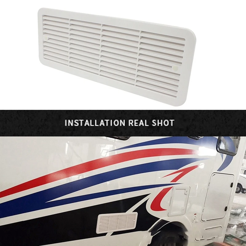 RV Side-Mounted Air Outlet Cover RV Radiator Exhaust Fan RV Dust-Proof Vents For RV Trailers Caravans Campers