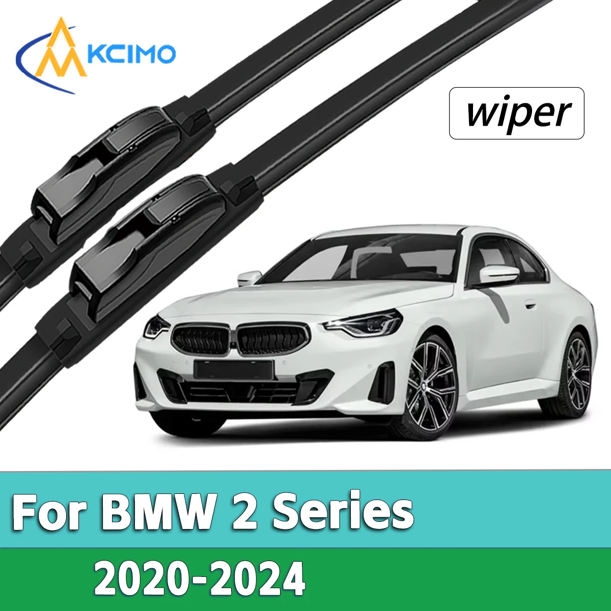 

OEM Style Exact Fit Front Windshield Wiper Blades For BMW 2 Series 2020-2024 Perfect Replacement Wiper Kit