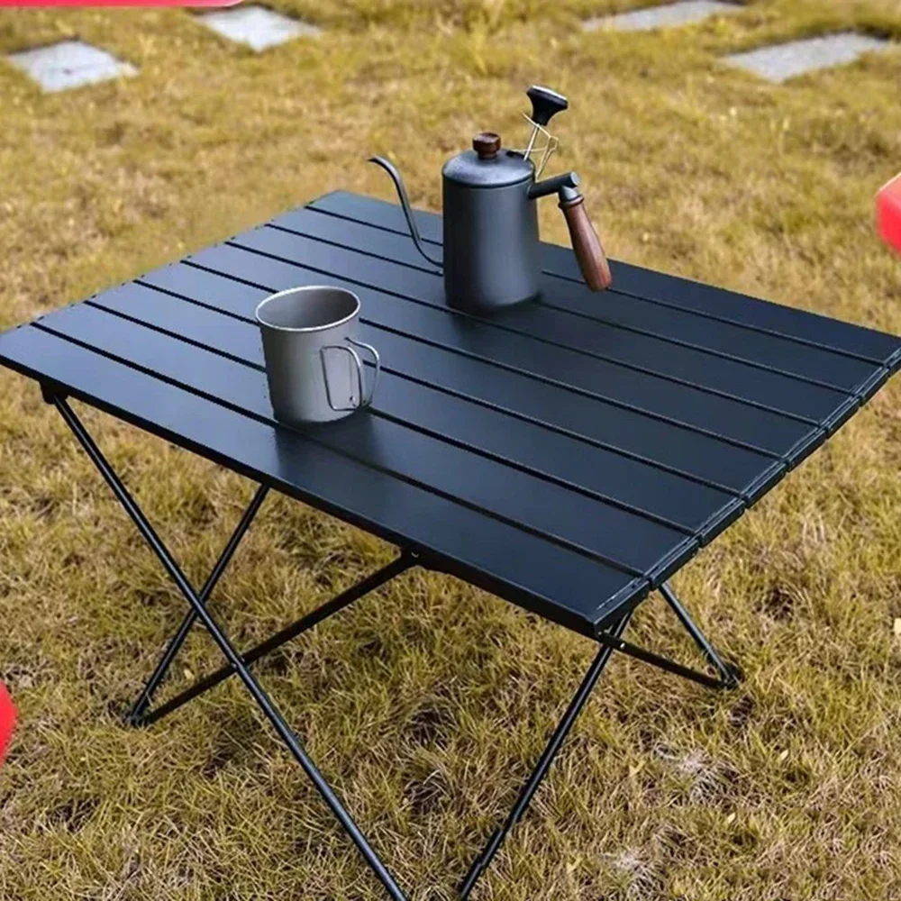 

# Для портативного рулонного черного складного легкого портативного складного рулонного стола, складной стол из алюминиевого сплава для кемпинга на открытом воздухе