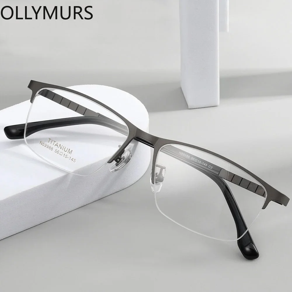 ollymurs-titanium-alloy-half-frame-men's-business-eyeglass-framemyopia-prescription-optical-eyewear-frame-69988