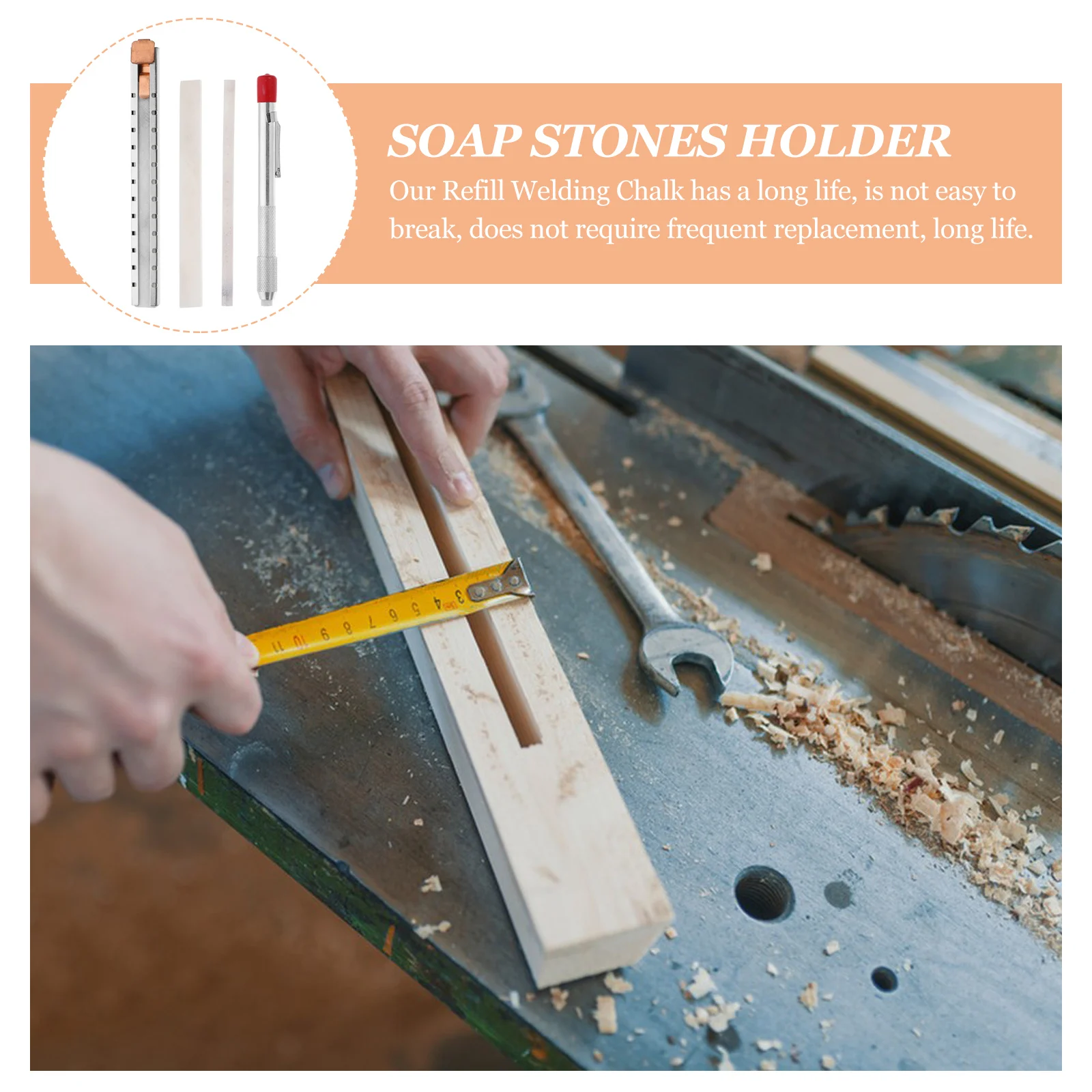 

1 set 1 Set Welding Chalk Refill Soapstone Pen Natural Marker For Steel Tile Long Life Flat Write Draw Paint Tool Welder