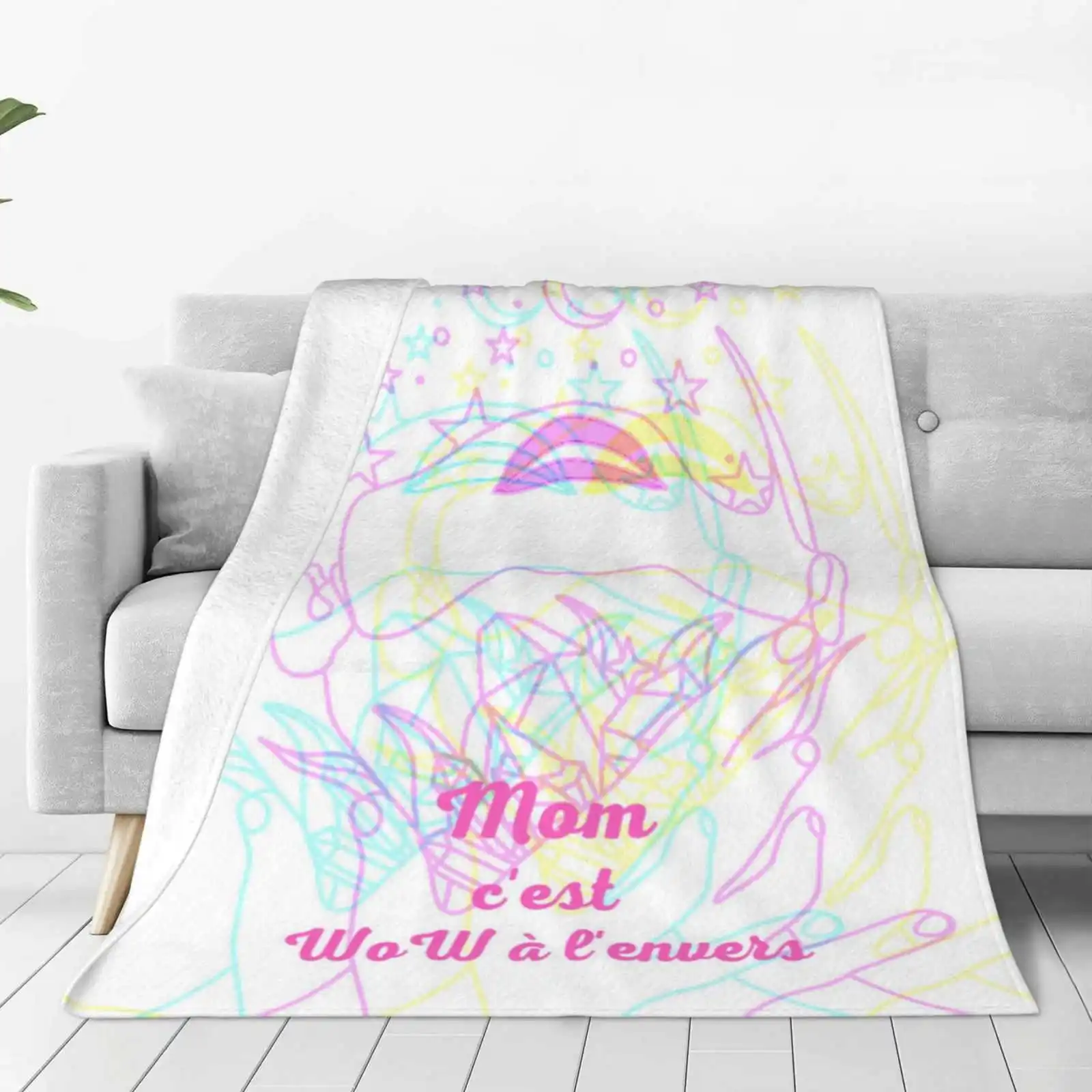 Mother'S Day Air Conditioning Soft Blanket Amazing Mothers Day Happy Fun Enjoy Queen Of Style