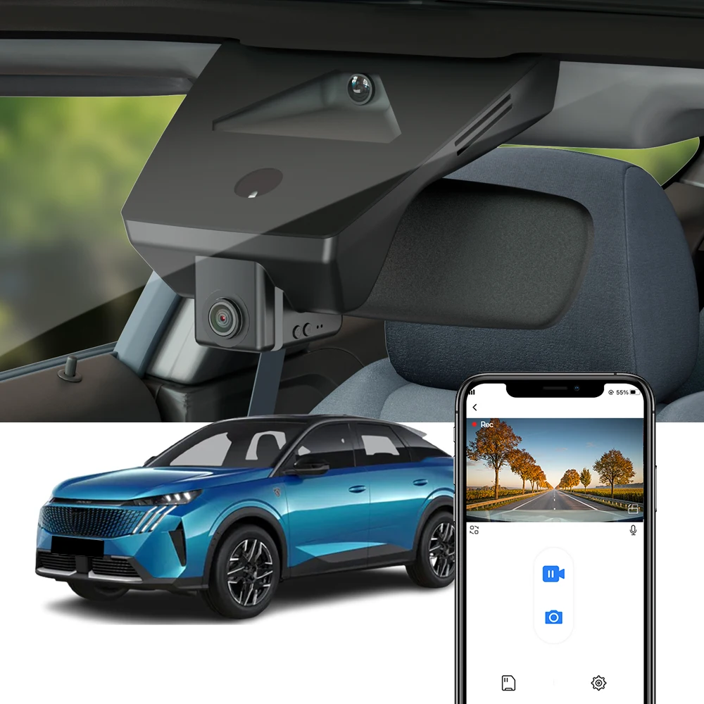 Image of Fitcamx 4K Dashcam für Peugeot 3008/e3008 2024-2026, 5008 2025-2026, Citroen eC5 C5 Aircross & Opel Grandland EV Electric X
