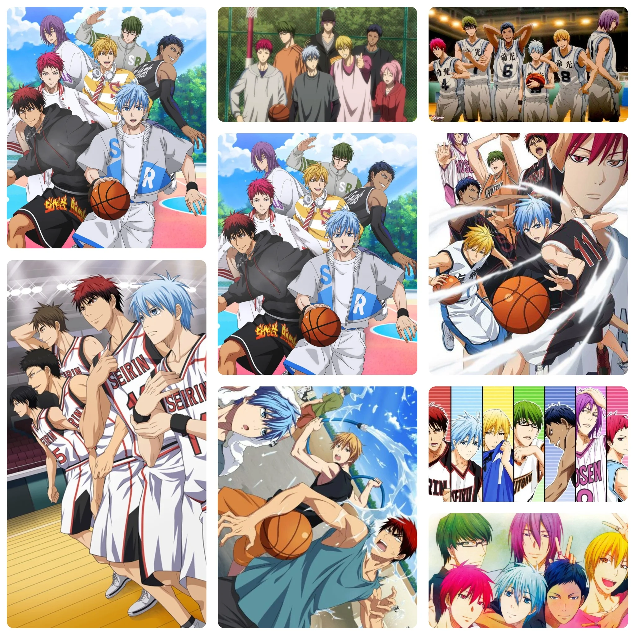 DIY 5D Diamond Painting, Kuroko's Basketball Anime Character Art, Hobby Craft for Home Wall Decor, Ideal Gift for Art Lovers