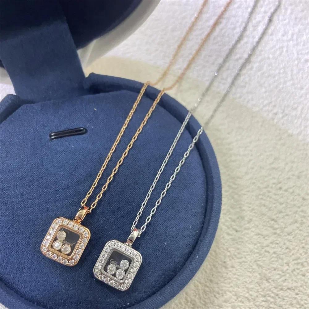 

Изысканное ожерелье в форме флакона духов из стерлингового серебра 925 пробы с 3 мерцающими бриллиантами, вневременной подарок