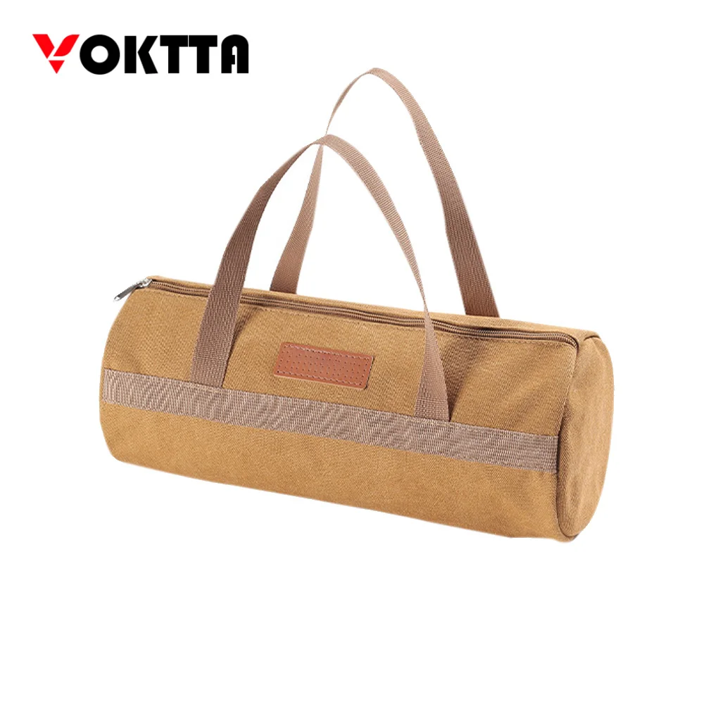 Multi-Purpose Tool Bag Cylindrical Hand-Held Hardware Tool Storage Bag Portable Small Tool Storage Bag