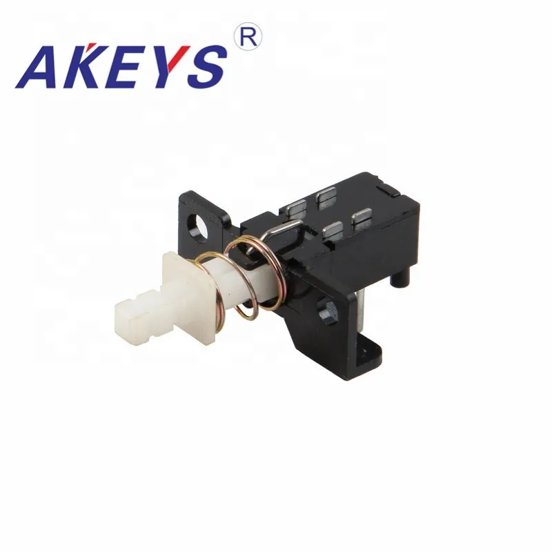 10 PCS PBS-12H14C 4pins KAN-Z2J straight key switch with bracket without hole