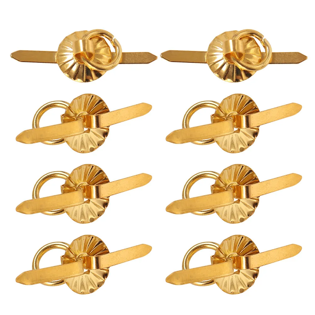 

8Pcs Miniature Cabinet Handles Retro Ring Pulls for Dollhouse DIY Tiny Home Furnishings Comfortable Grip Mini Furniture