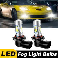 2pcs For Chevrolet Chevy Corvette C6 2005 2006 2007 2008 2009-2013 Car LED Front Fog Light Blubs 9145 Lamp 6000k Accessories