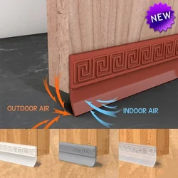 100cm Self-adhesive Silicone Door Bottom Sealing Strip Baffle Waterproof Adhesive Dust-proof And Wind-proof Door Glass Bezel