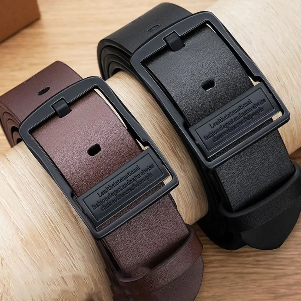 

Casual Business Leather Belt Man Luxury Design Versatile Waist Strap Trouser Dress Belts