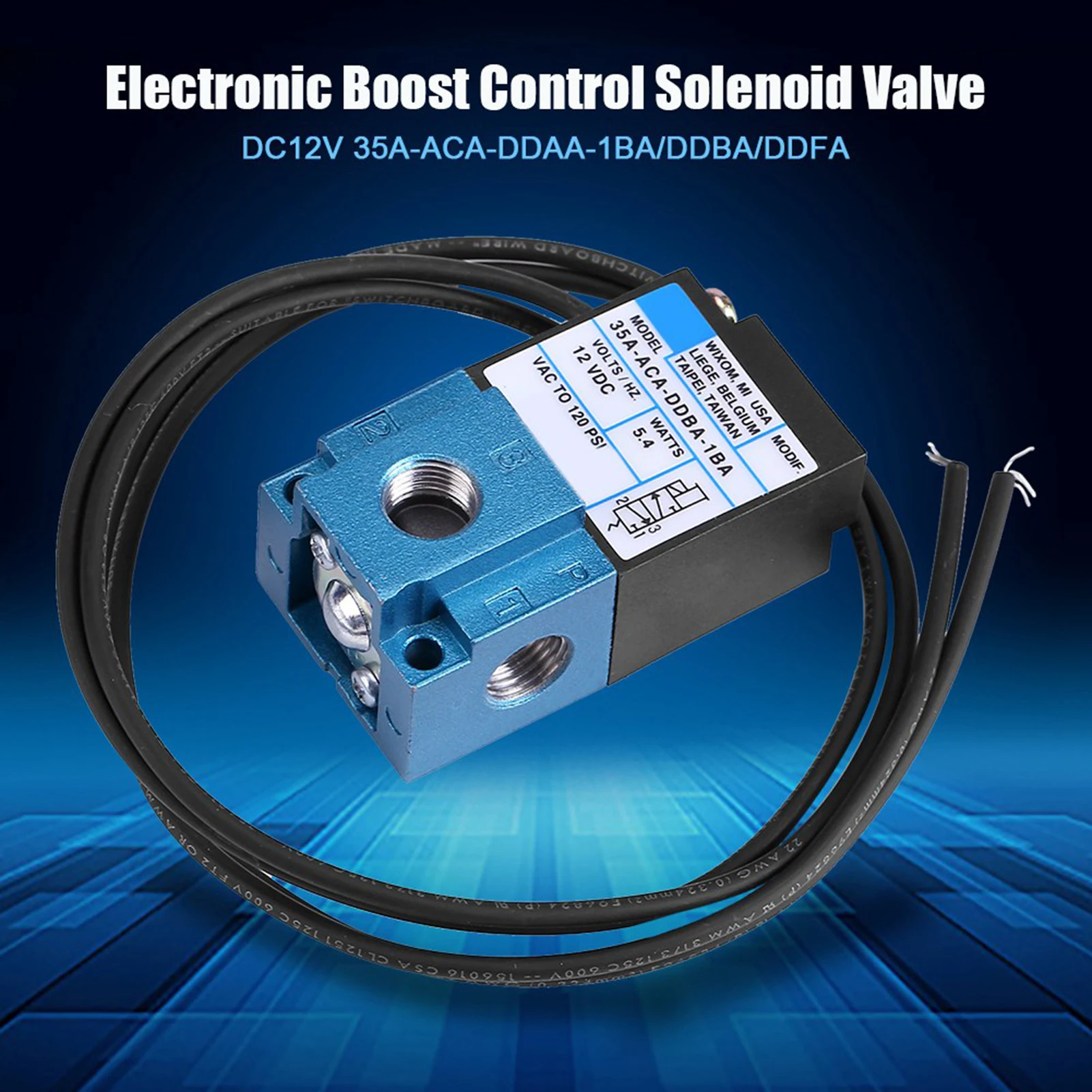 Solenoid Valve DC12V Solenoid Valve 35AACADDAA1BA/DDBA/DDFA DC12V Electronic Boost Control Solenoid Valve For Marking Machine