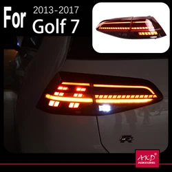 AKD Car Model Tail Light Parts For VW Golf 7 Golf7 MK7 2013 Taillights Rear Lamp LED DRL Signal Brake Reversing Parking Facelift