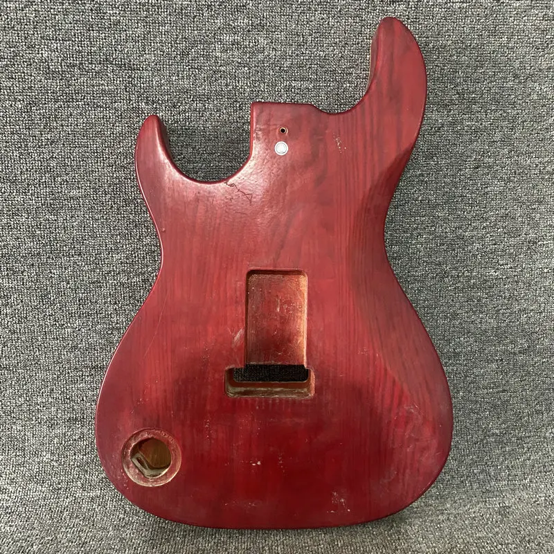 CN275CB275 Unfinished Electric Guitar Kits Solid ASH +Quilted Maple Body with Maple Neck One Set for DIY Replacement