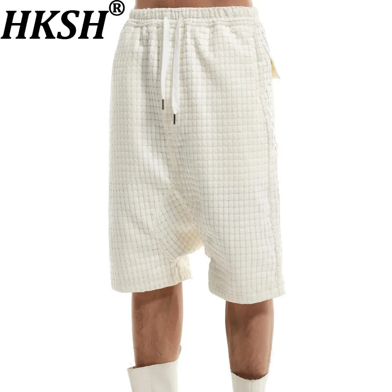 

HKSH весна осень зима новые мужские универсальные повседневные шорты в стиле панк Waste Land стильные авангардные шикарные капри Ins Vibe HK18122