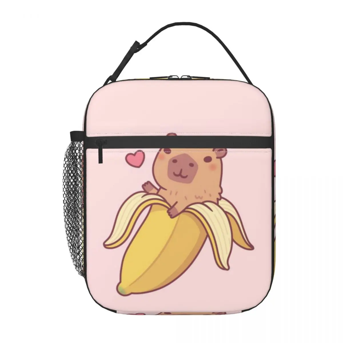 

Изолированные сумки для обеда с рисунком капибары для школы, офиса, спортивного автомобиля, портативный холодильник, термобокс для бенто, женский и детский