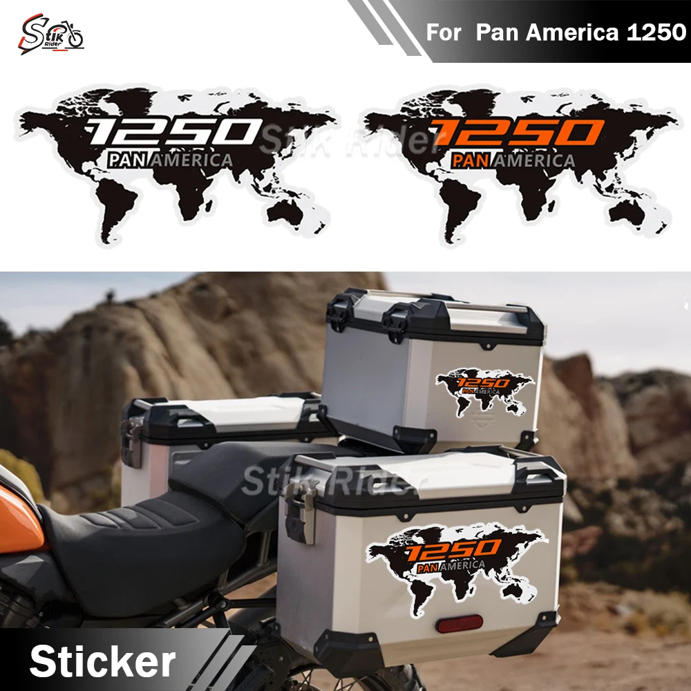 

For Harley Pan America 1250 Adventure Motorcycle Aluminum Panniers Trunk, Luggage Cases Protective Stickers Decals Kit