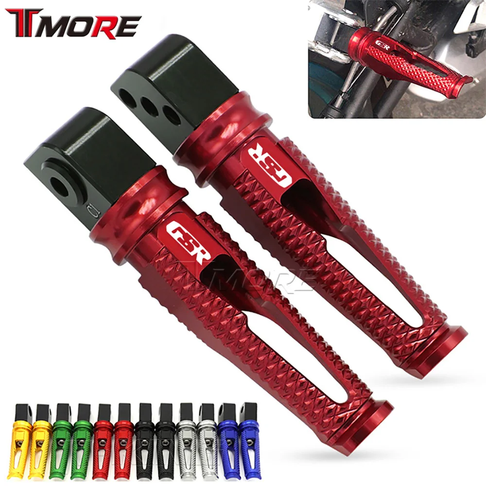 Motorcycle Accesstories Rear Foot Pegs Footrest Adapter Rider/Passenger Footpegs For Suzuki GSR600 GSR750 GSR 600 750
