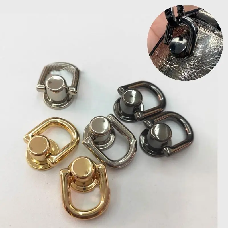 

Metal Bag Rivet Nail Buckle Studs Button Handbag Belt Connector Leather Craft Luggage Bag Buckle Ring Snap Hardware Accessories