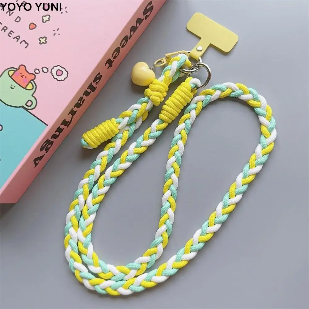 

Милая нейлоновая цепочка через плечо для телефона «сделай сам», длинная диагональная подвесная цепочка для телефона, ювелирная сумка, цепочка для мобильного телефона, ремешок, новогодние подарки