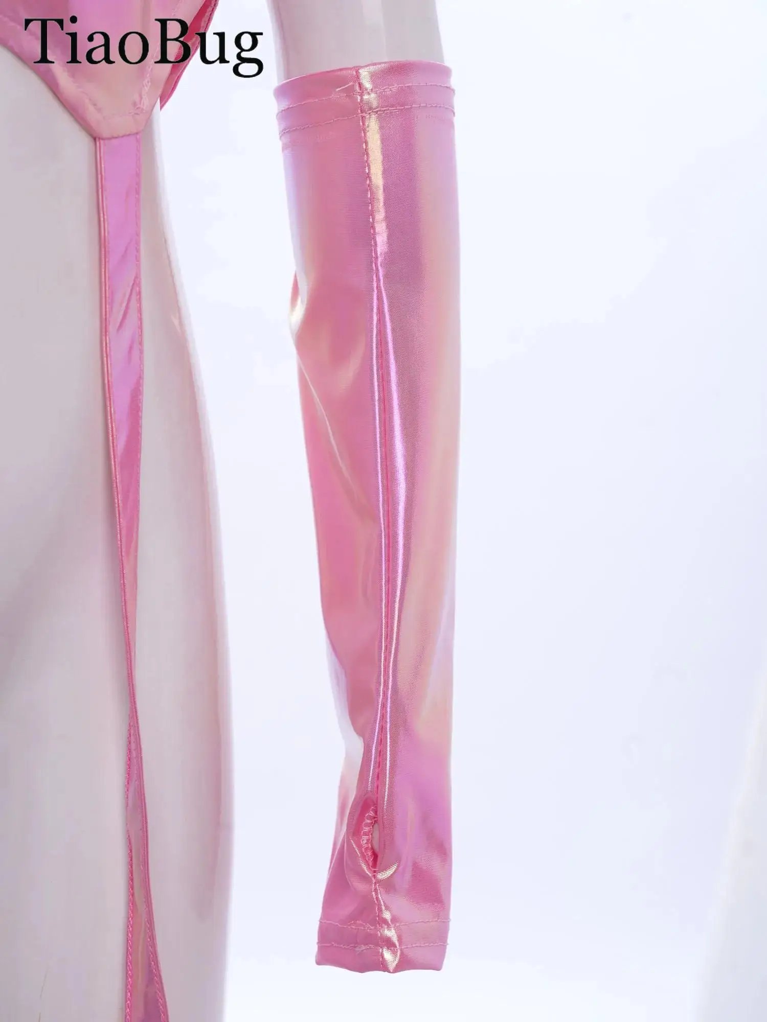 

Teen Girls Shiny Hip-Hop Jazz Dance Vest Crew Neck Sleeveless Metallic Crop Top Snakeskin/Letter Print Top Fashion Street