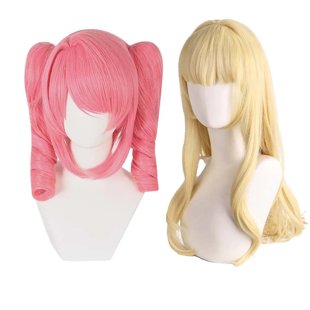 Anime Pink Wig Gushing Over Magical Girls Cos Hanabishi Haruka Cosplay Wig