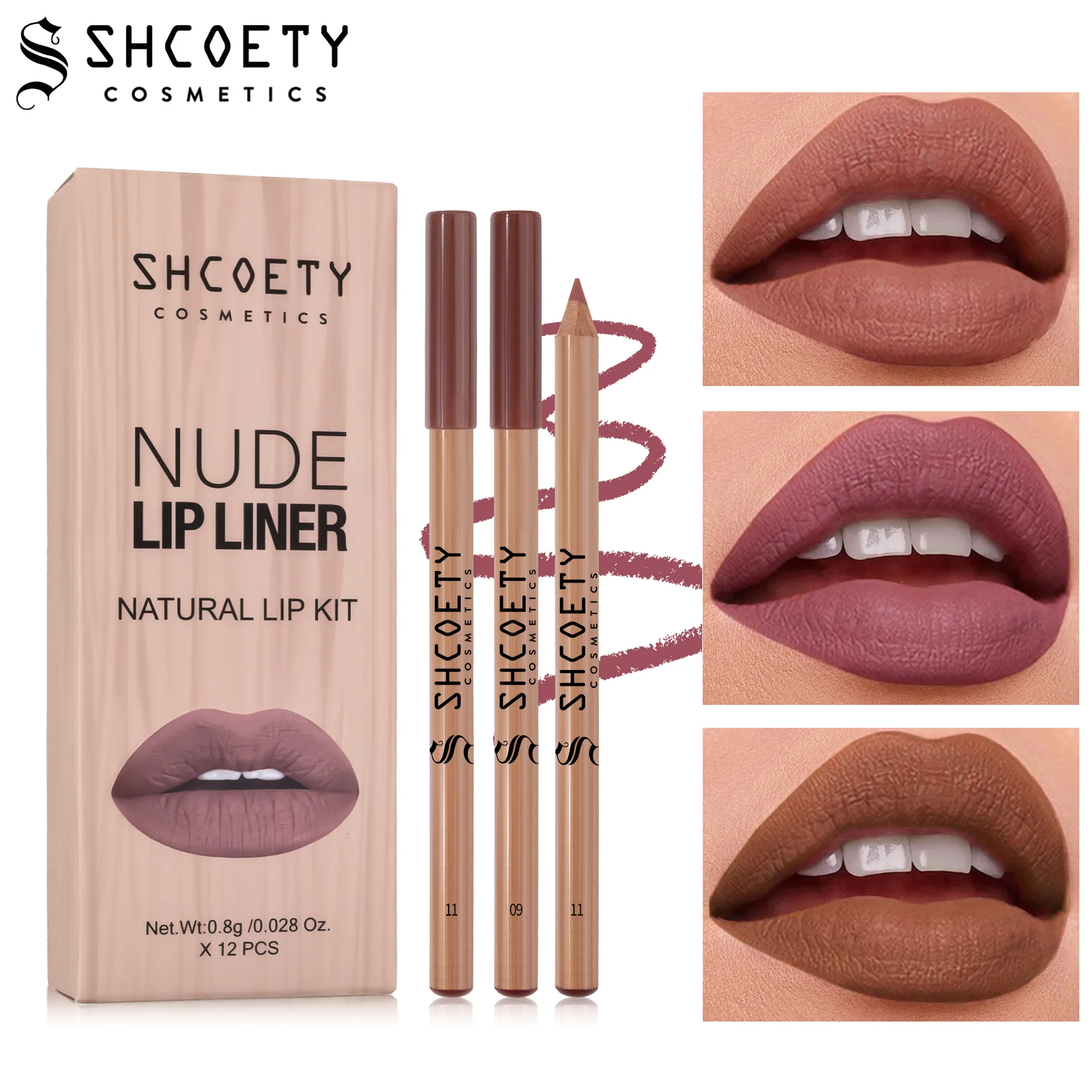 12colors Matte Lip Liner Set Waterproof Lipstick Pencil Rendering Lip Gloss Perfect for Shaping Filling Lips for Beauty Makeup