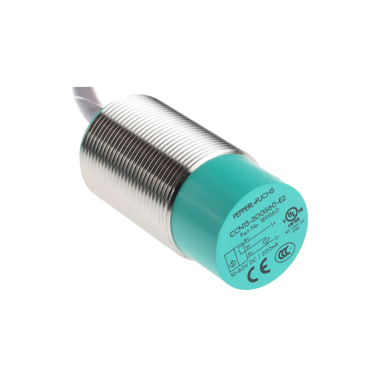 Pepperl + Fuchs | CCN15-30GS60-E2 | Capacitive sensor - For use in Industrial/CNC Automation & Various Industry Functionalities