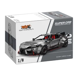 IN STOCK JD019 1:8 MOC Idea Technical Sports Car Supra Building Blocks Bricks Assembling Model Children's Toys Holiday Gift Suit