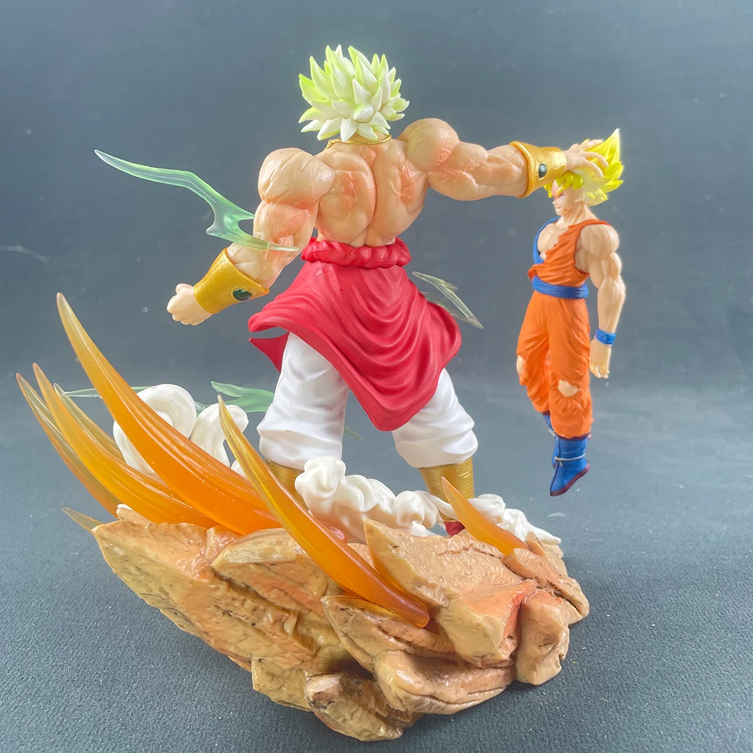 Аниме Dragon Ball Broly Vs Son Goku Фигурка 20 см Gk ПВХ Фигурки Статуя Коллекция Модель Игрушки Подарки