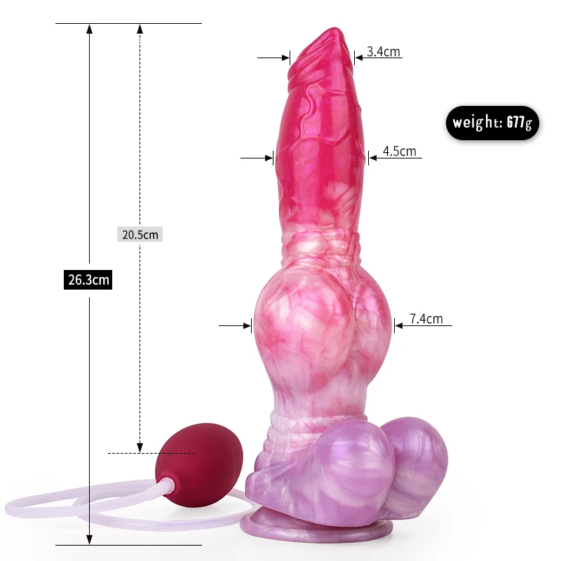 FRKO Large Knot Dildo Wolf Ejaculating Silicone Sex Tooys For Man Dog Penis Squirting Vaginal Masturbator Liquid Spray Women 18+