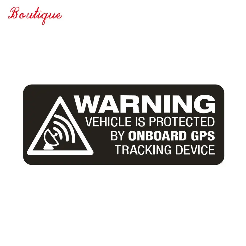 

10x4cm warning GPS tracking car tracker safety car, truck, bicycle, waterproof cover scratch PVC Window Stickers