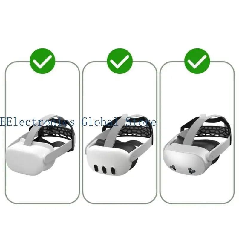 

462B Soft TPU Head Strap Pad Cushion For Quest2/3/3S Headsets Comfortable Rear Support Pad For Gaming and Fitness