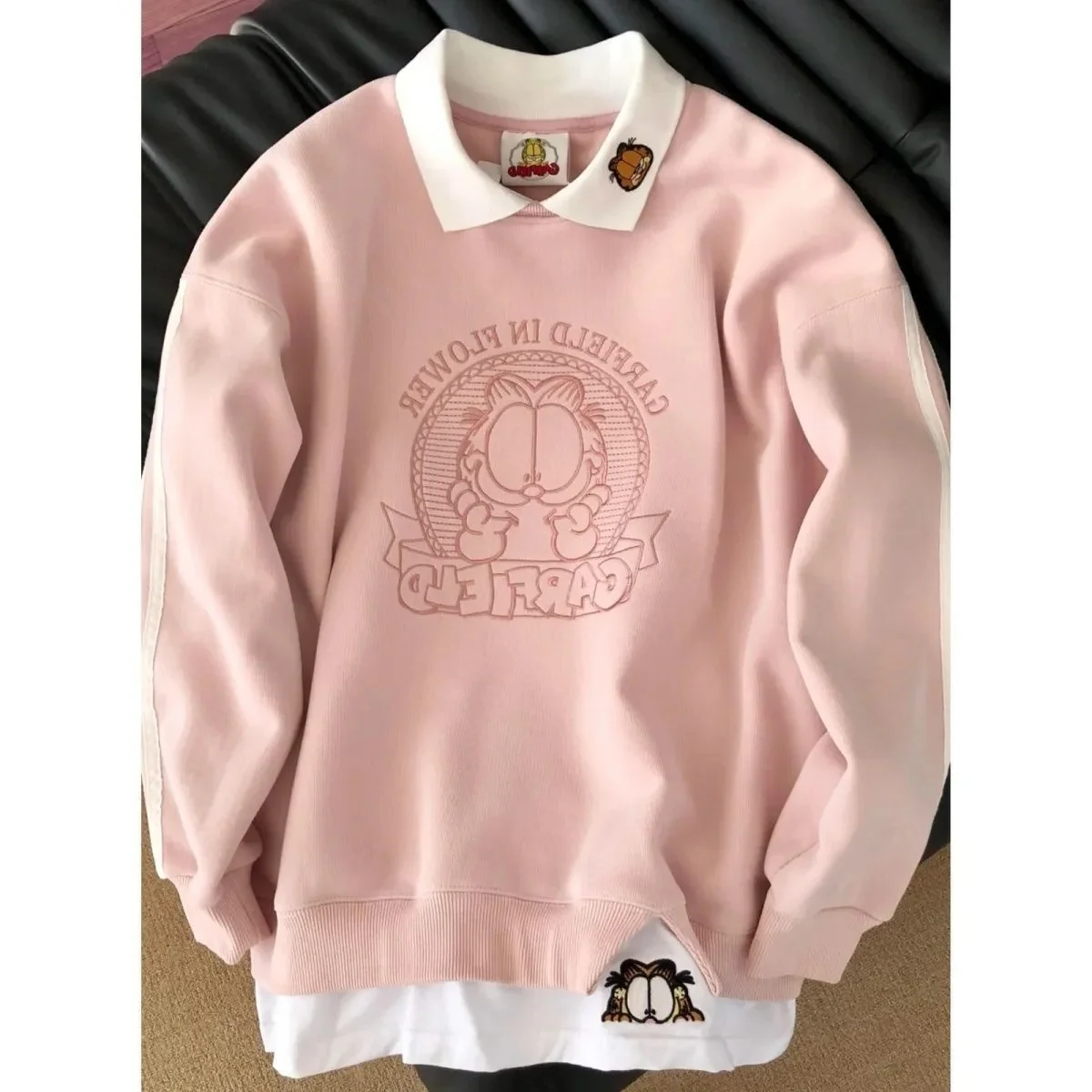 

Свитшот с длинными рукавами и круглым вырезом больших размеров, женская верхняя одежда, осенне-зимняя свободная универсальная повседневная удобная кофта