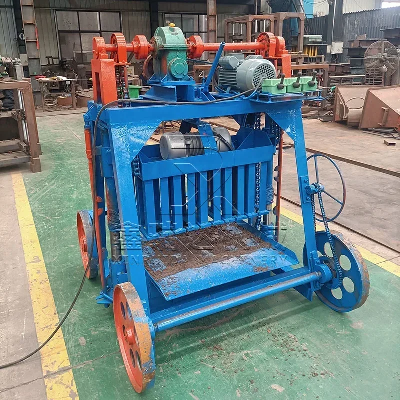 Semi-Automatic Moving Brick Making Machine Customized Mold Block Making Machine Hollow Cement Block Making Machine