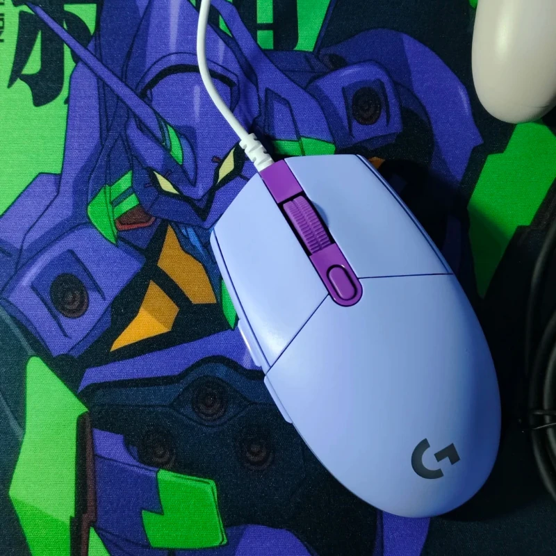 LogitechG102/G203gaming mouse:8000DPI high-sensitivity sensor,RGB lighting ignites the battlefield,6-button programmable slip