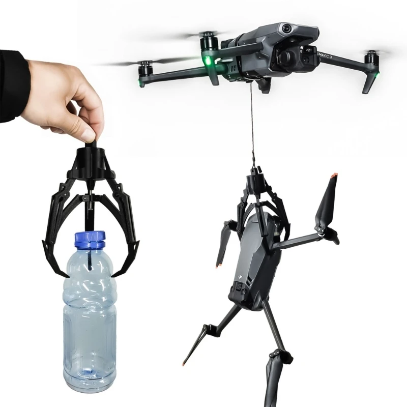 UAV Mechanical Claw Remote Control Mechanical Grab Hook, Universal Delivery Device for Rescues Deliver of Flowers Fishin