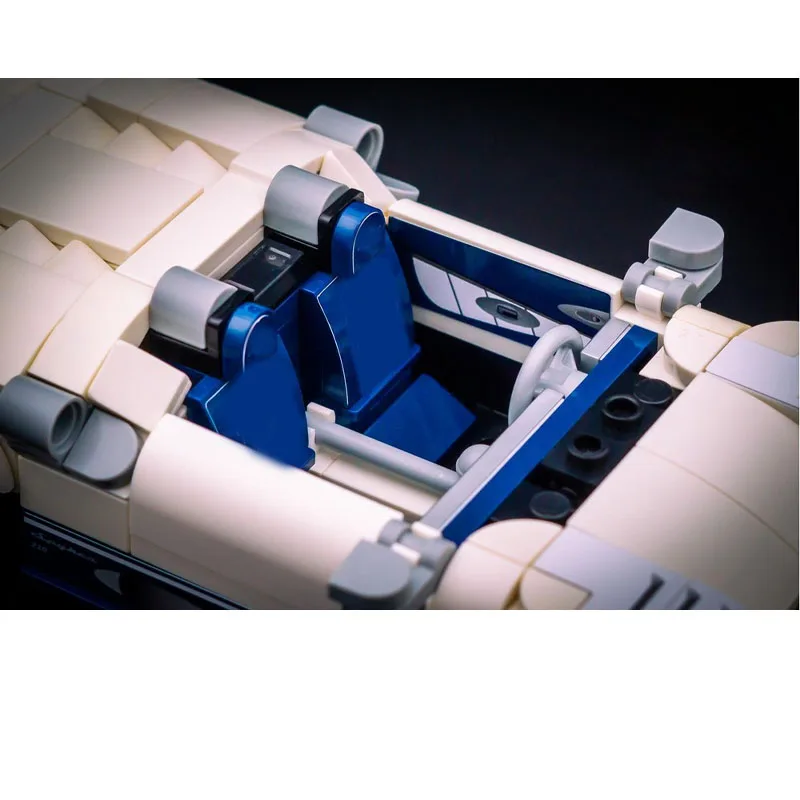 MOC-205806 novo estilo urbano branco esportes supercar blocos de construção modelo, 314 peças, presente de brinquedo de aniversário criativo para meninos e crianças